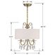 Othello 3 Light 14 inch Vibrant Gold Mini Chandelier Ceiling Light in Clear Hand Cut