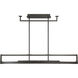 Tribeca LED 44 inch Smoked Iron And Soft Brass Island Light Ceiling Light