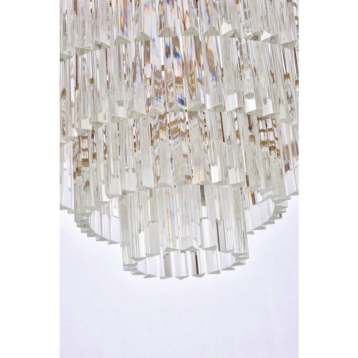 Sydney 33 Light 44 inch Satin Gold Chandelier Ceiling Light in Clear