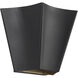 Alora Mood Shelton 2 Light 9.75 inch Matte Black Bath Vanity Light Wall Light