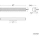 Magnate LED 27 inch Beige Travertine and Aged Brass Bath Vanity & Wall Light