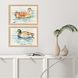 Water Duck 20 X 14 inch Non-Glass Framed Art, Propac