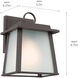 Noward 1 Light 8.75 inch Olde Bronze Outdoor Wall Sconce, Small