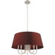 Belclaire 6 Light 24 inch Brushed Nickel Pendant Chandelier Ceiling Light