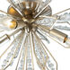 Orbital 4 Light 18.3 inch Gold Dust Semi-Flush Ceiling Light