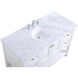 Metropolis 48 X 22 X 34 inch White Vanity Sink Set