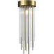 Waterfall 1 Light 5.88 inch Aged Brass Mini Pendant Ceiling Light