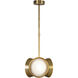 Alonso LED 12.63 inch Vintage Brass Pendant Ceiling Light