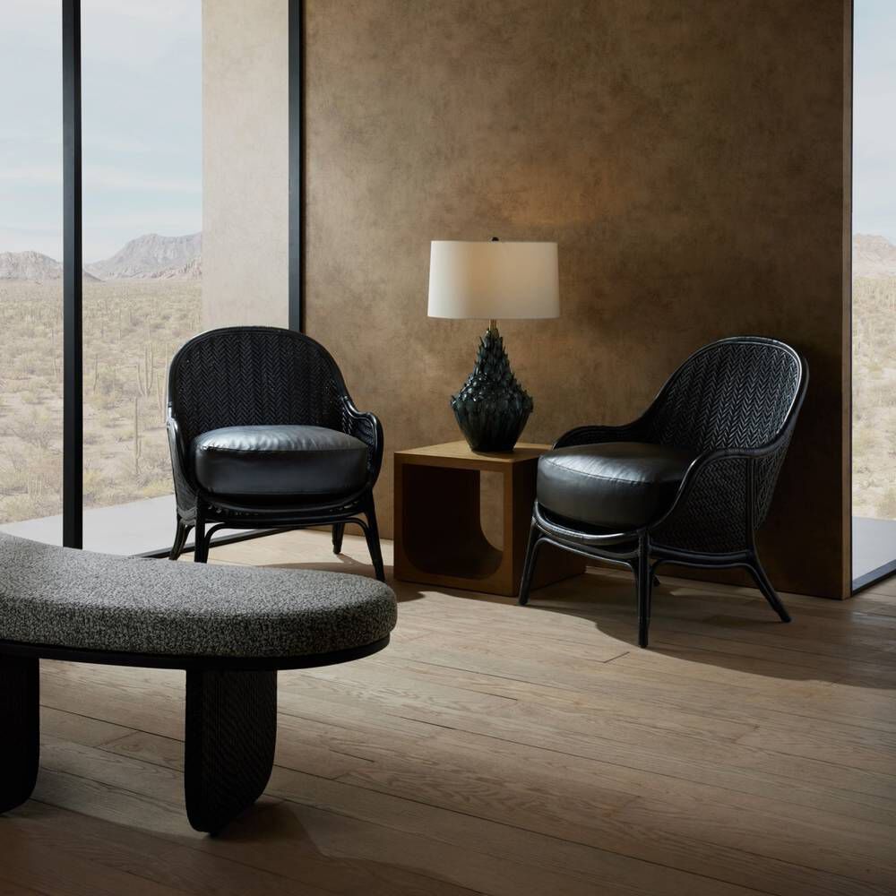 Bonnie 35.5 inch Noir Lounge Chair