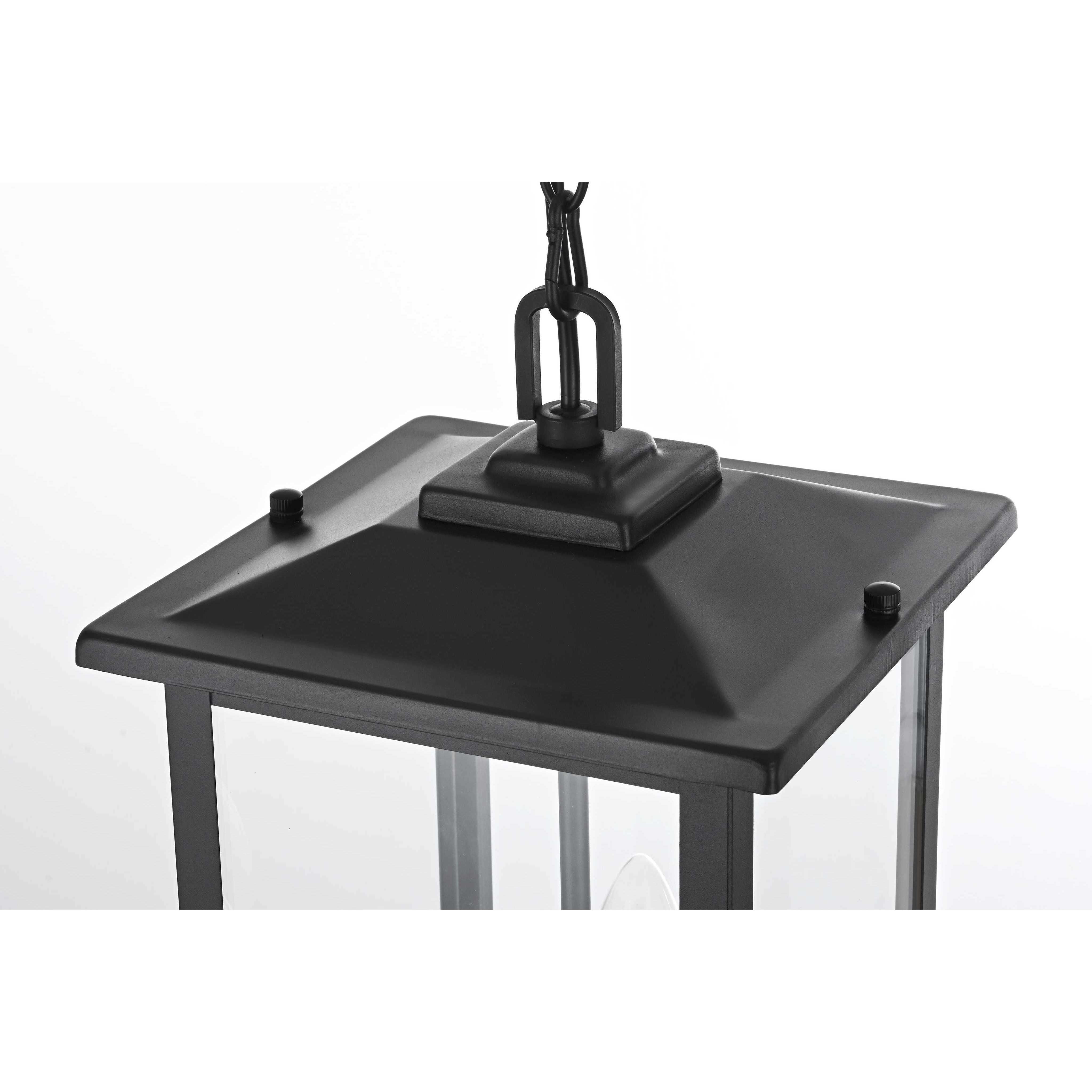 Carlisle 3 Light 9 inch Black Outdoor Pendant