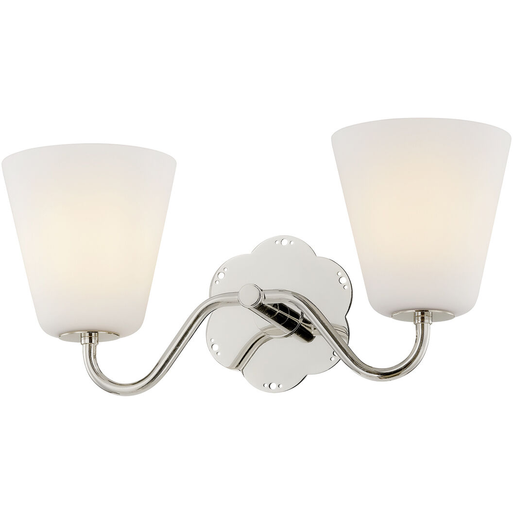 Leonella 2 Light 18.00 inch Bathroom Vanity Light