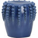 Sea Urchin 18 inch Blue Garden Stool