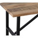 Deven 60 X 15.5 inch Natural Wood and Black Console Table