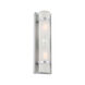 Apollo 2 Light 15 inch Brushed Silver Exterior Wall Mount