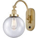 Franklin Restoration Beacon 1 Light 8 inch Satin Gold Sconce Wall Light
