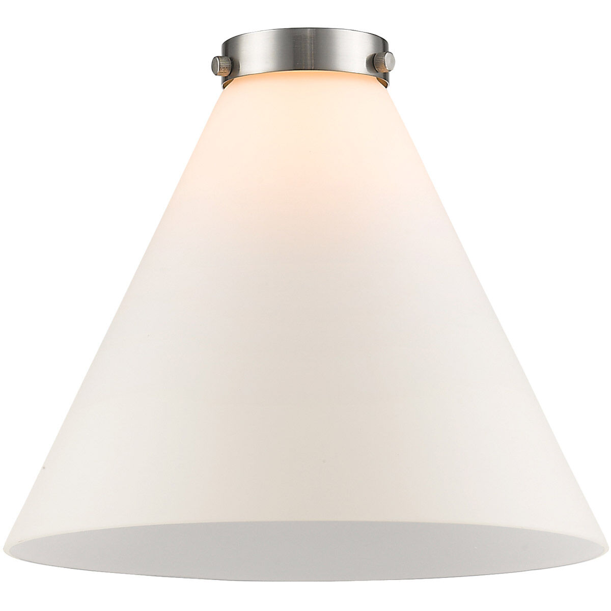 X-Large Cone Matte White Cased Glass, X-Large, Cone