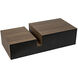 Nido 68 X 32 inch Matte Black Coffee Table