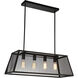 Macleay 4 Light 31 inch Black Island/Pool Table Light Ceiling Light