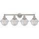 Oxford 4 Light 33.5 inch Brushed Satin Nickel Bath Vanity Light Wall Light