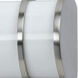 Signature 2 Light 37 inch Brushed Steel Vanity Light Wall Light
