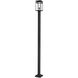 Nuri 1 Light 111.5 inch Black Outdoor Post Mounted Fixture