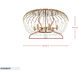 Voliere 6 Light 24.25 inch Havana Gold Semi-Flush Ceiling Light