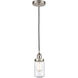 Edison Dover 1 Light 5 inch Brushed Satin Nickel Mini Pendant Ceiling Light