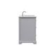 Franklin 48 X 22 X 34.75 inch Grey Bathroom Vanity Cabinet