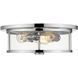 Savannah 3 Light 15.75 inch Chrome Flush Mount Ceiling Light