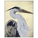 Heron Beauty White and Beige and Black and Metallic Framed Art, The Studio