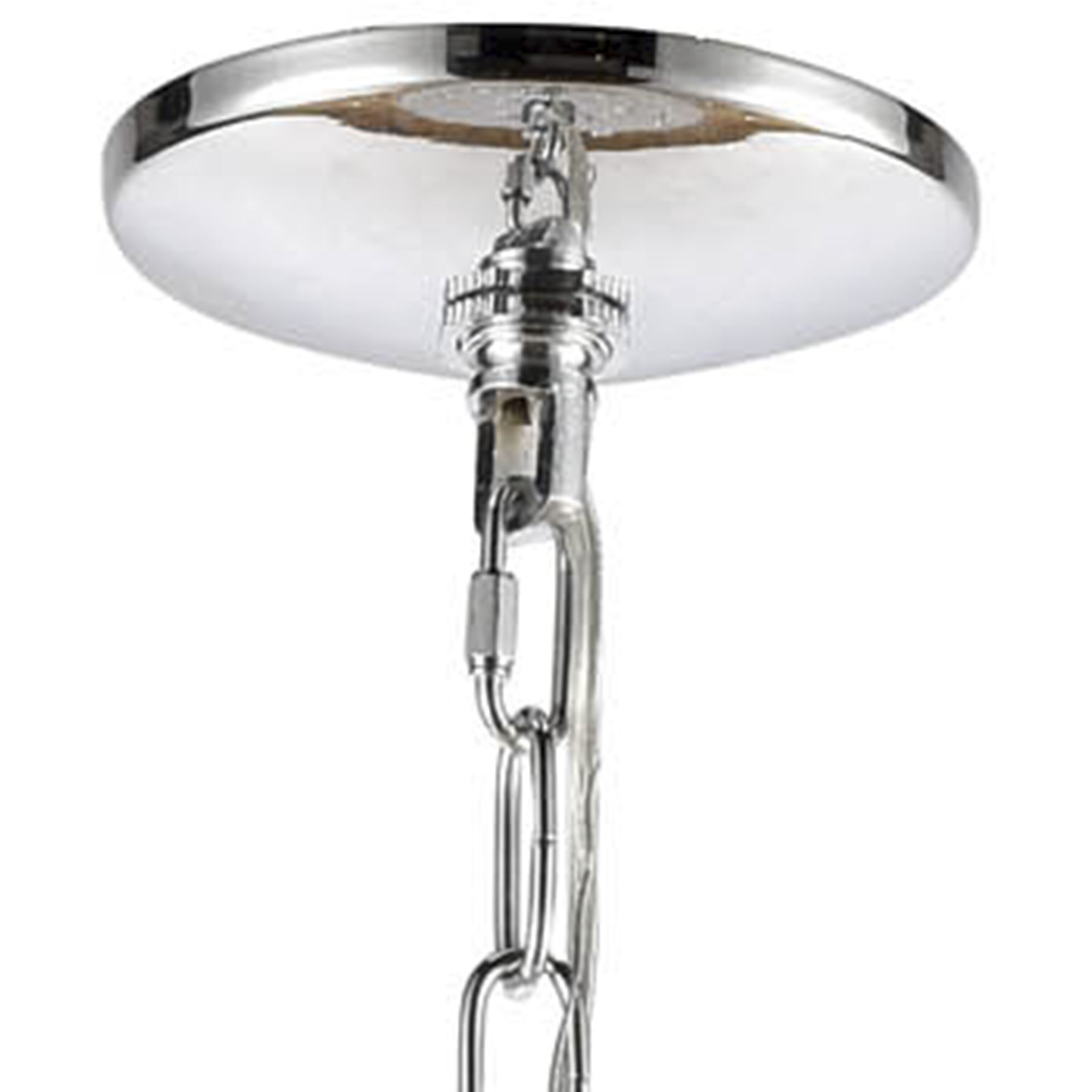 Crystique 6 Light 20 inch Polished Chrome Chandelier Ceiling Light