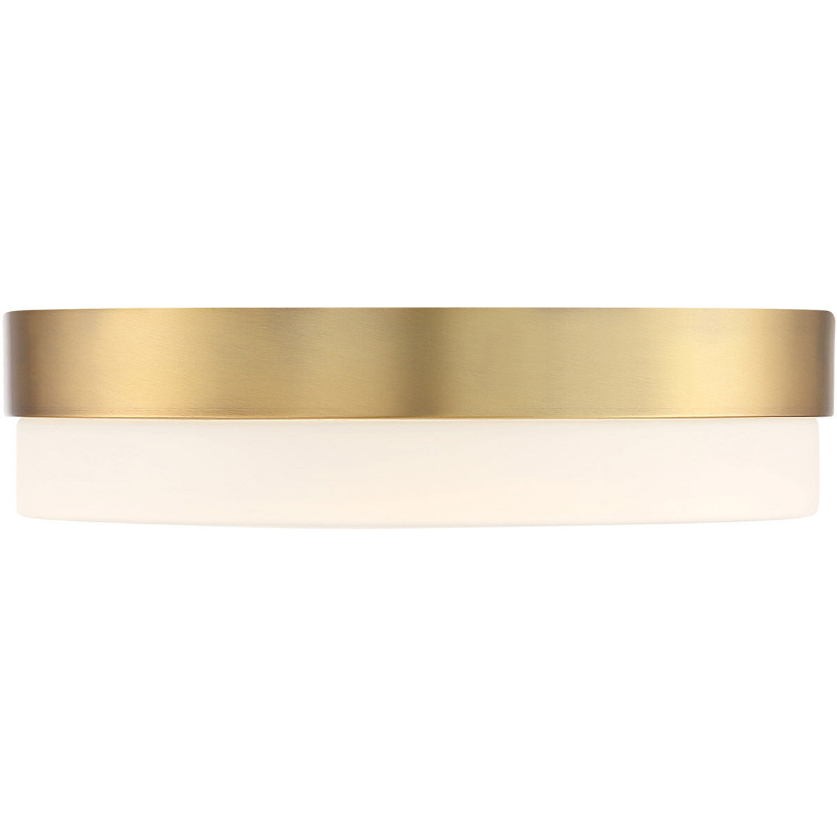 Roma LED 11 inch Antique Brushed Brass Flush Mount Ceiling Light