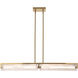 Mingle 2 Light 42 inch Satin Brass Linear Pendant Ceiling Light