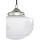 Saddle Creek 3 Light 17.25 inch Brushed Nickel Round Cluster Pendant Ceiling Light