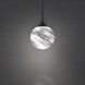 Quest LED 7.13 inch Black Mini Pendant Ceiling Light, Beyond