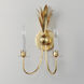 Paloma 2 Light 10 inch Gold Leaf Wall Sconce Wall Light