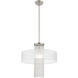 Bella Vista 1 Light 20 inch Brushed Nickel Pendant Chandelier Ceiling Light