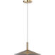 Corrine LED 14 inch Burnished Brass Pendant Ceiling Light