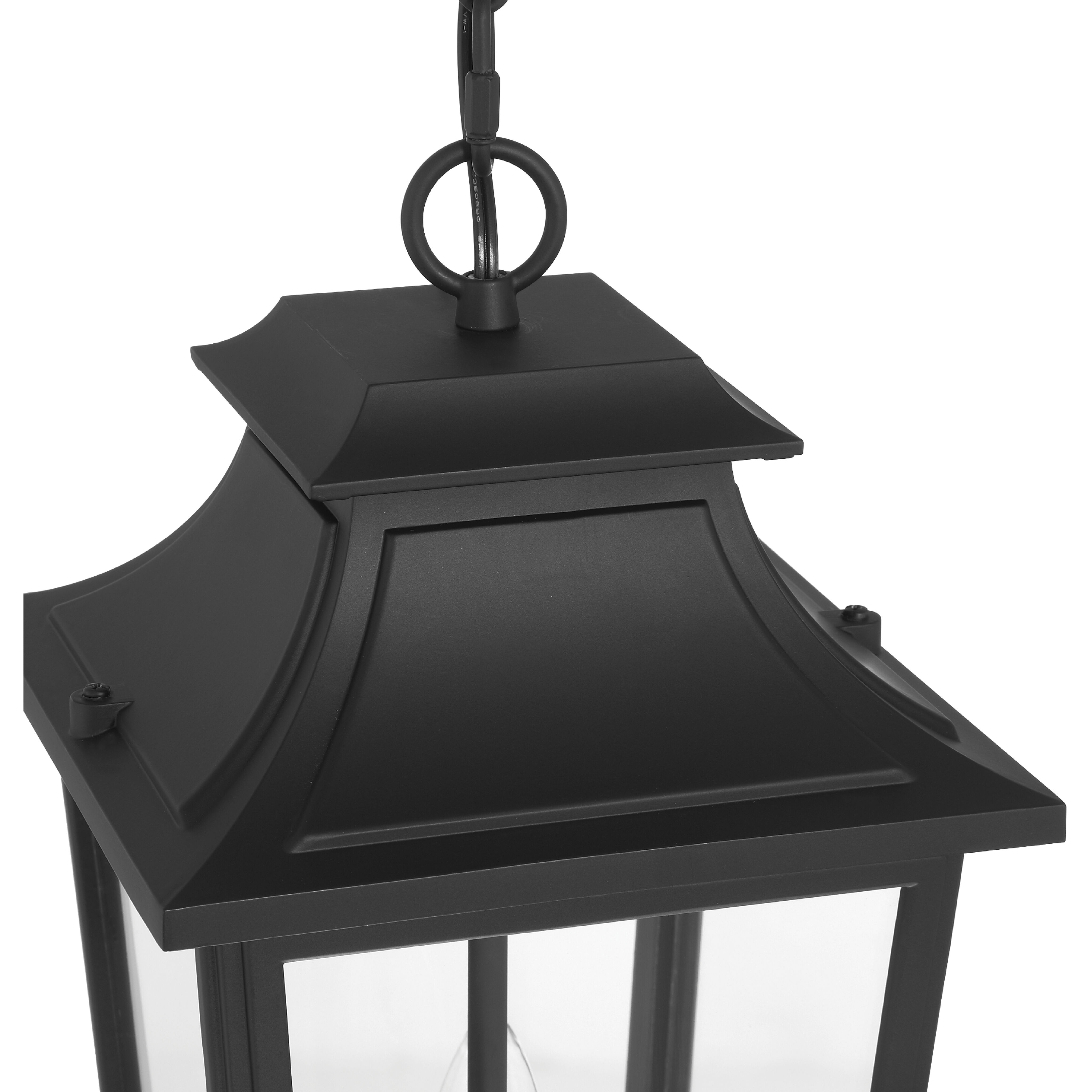 Spring Cove 3 Light 8 inch Matte Black Outdoor Pendant, Large
