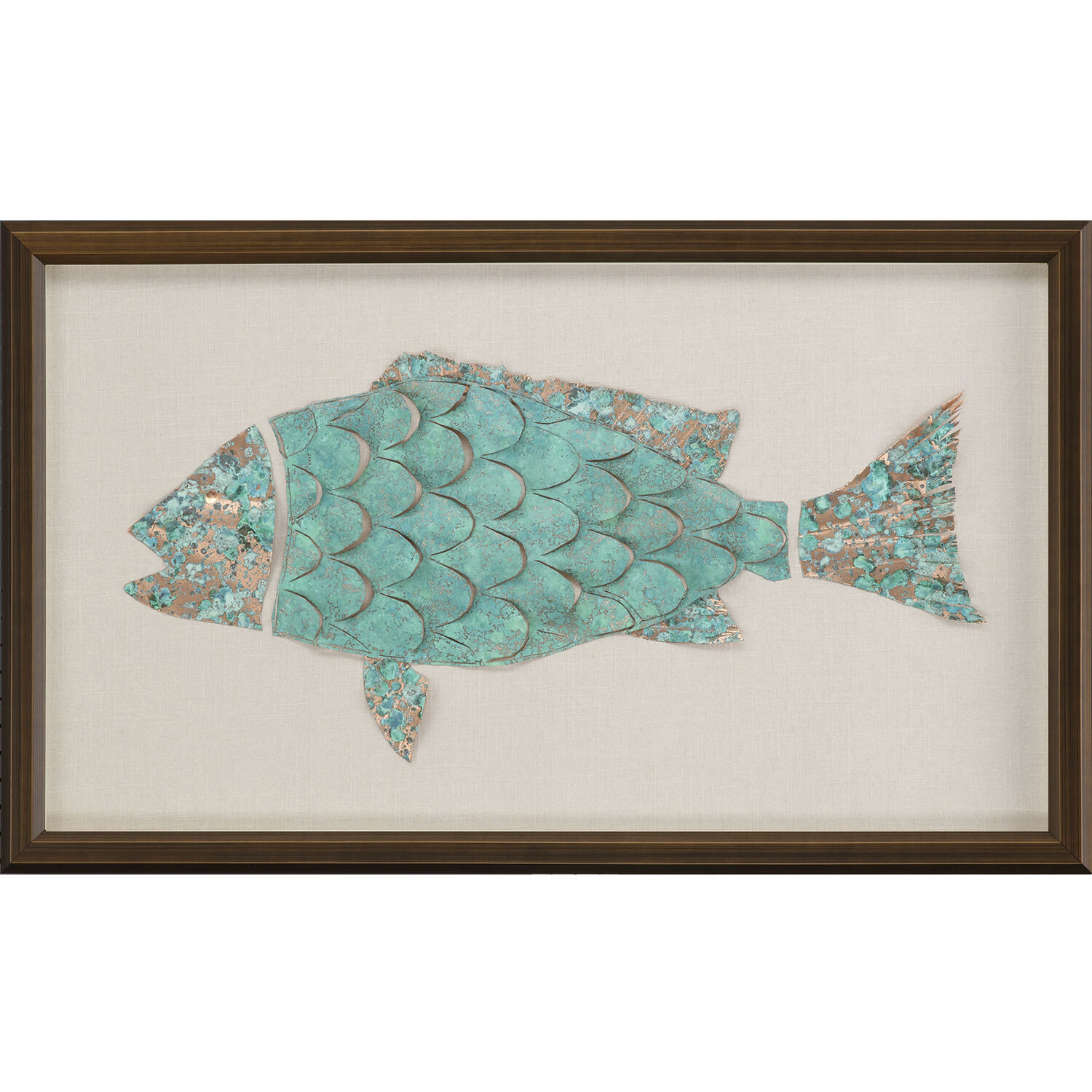 Ocean Wonder Turquoise and Metallic Framed Art, The Studio