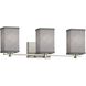 Textile 3 Light 24 inch Brushed Nickel Bath Vanity Light Wall Light, Era Family, Choices
