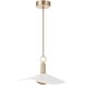 Novella LED 18 inch Polished Gold Convertible Pendant Ceiling Light