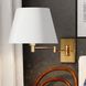 Chapeau LED 12 inch Natural Brass Sensor Wall Light