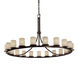 Limoges 21 Light 60 inch Matte Black Chandelier Ceiling Light in Bamboo, 14700 Lm LED