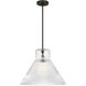 Drew & Jonathan Liouet 1 Light 18 inch Midnight Black Pendant Ceiling Light, Large