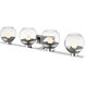 Osono LED 33.2 inch Chrome Vanity Wall Light
