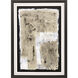 Balancing Act White and Black and Metallic and Beige Framed Art, The Studio