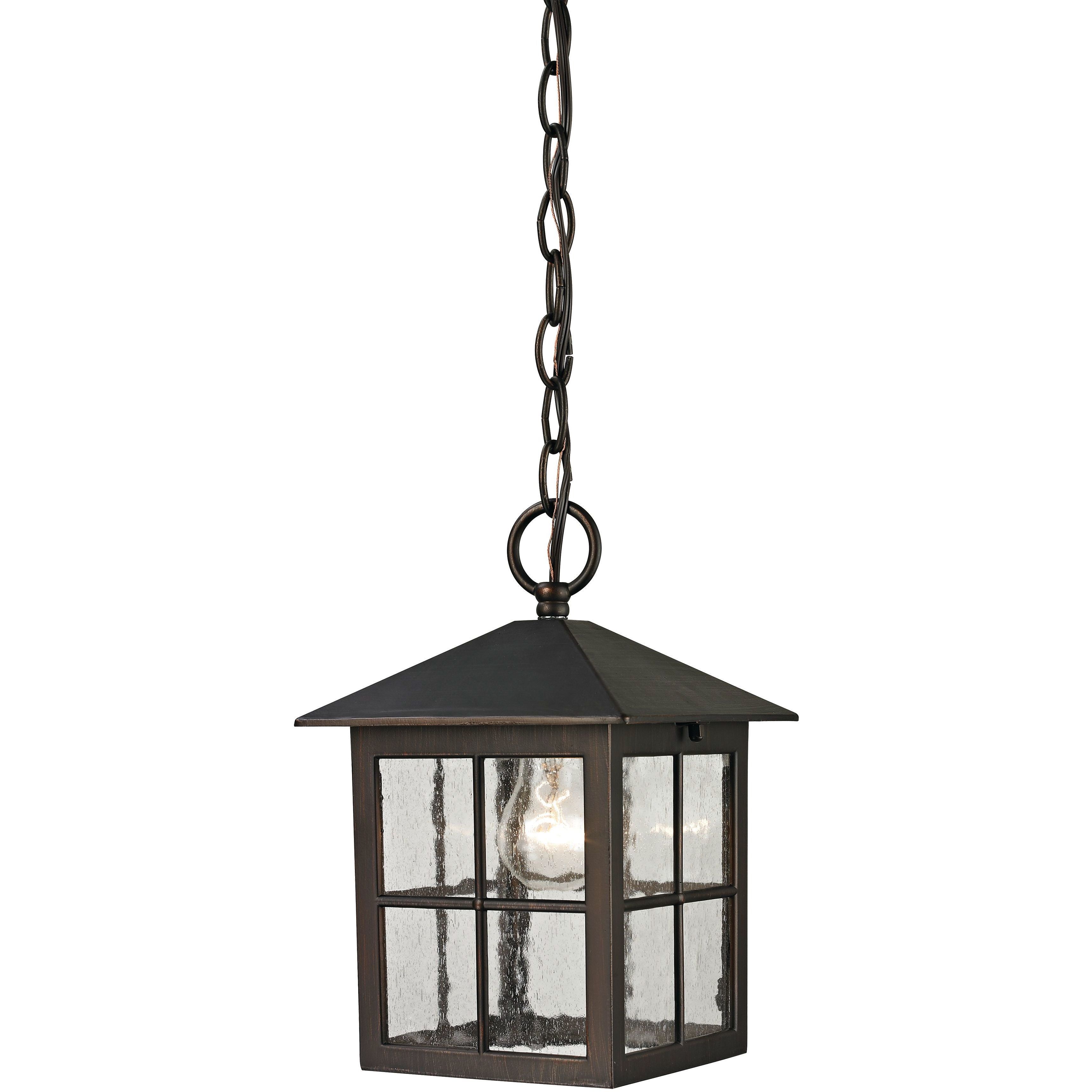 Shaker Heights 1 Light 7 inch Hazelnut Bronze Outdoor Pendant