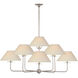 Niermann Weeks Kelley 9 Light 43.75 inch Burnished Silver Leaf Chandelier Ceiling Light, Large