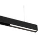 Ventrix 1 Light 48 Black Track Fixtures Ceiling Light